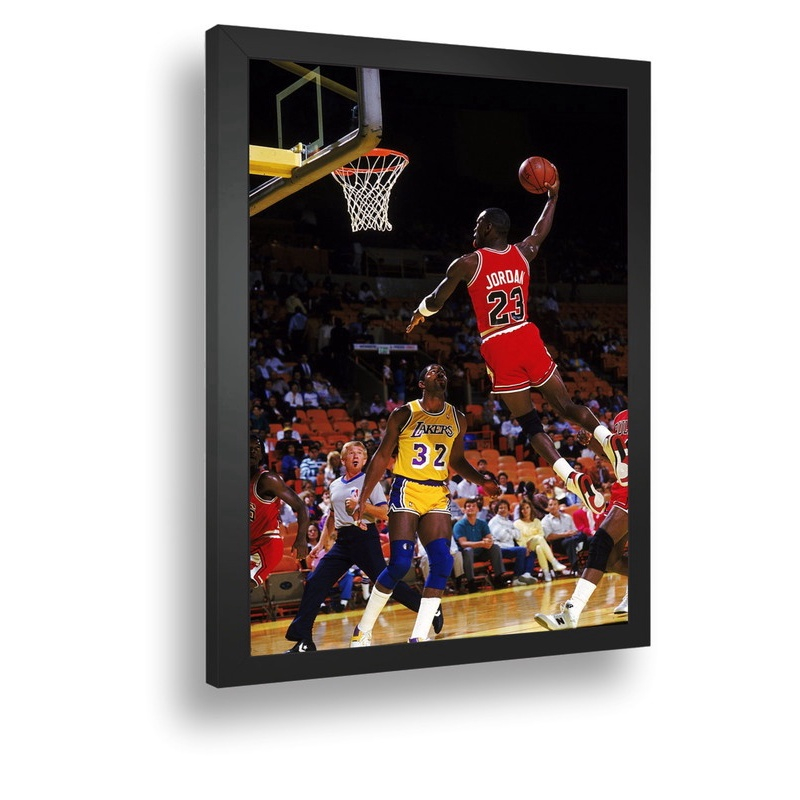 Quadro decor poste michael jordan deus do basquetePara sala quarto em Promocao na Americanas