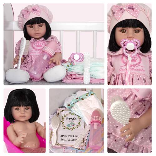 Boneca Bebe Reborn Girafinha Princesa Loira no Shoptime