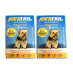 Kit 2x Ivertril 3 mg - Contra Pulgas, Carrapatos e Vermes é boa?