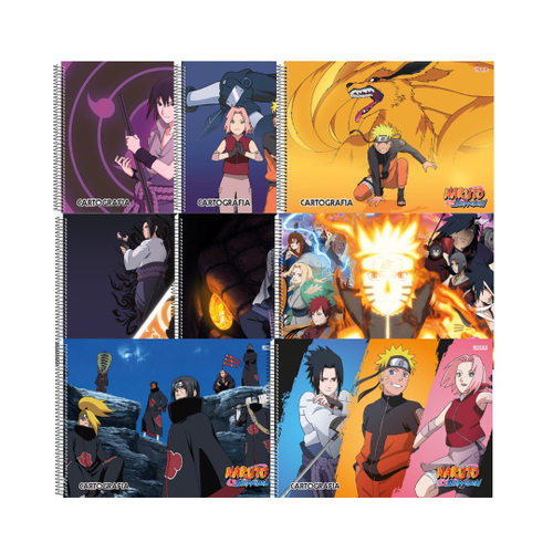 CADERNO DESENHO CD.60FLS SD NARUTO SHIPPUDEN