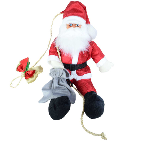 Boneco de Papai Noel em Pé com Guirlanda Rosto de Elfo 75cm em Promoção na  Americanas