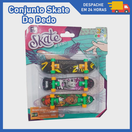 Kit 3 Skate de Dedo Brinquedo + Acessorios Presente Crianças em Promoção na  Americanas