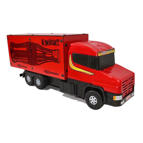 Caminhão Scania Truck Brinquedo Grande Carroceria Madeira 70cm