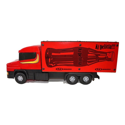 Caminhão Scania Truck Brinquedo Grande Carroceria Madeira 70cm