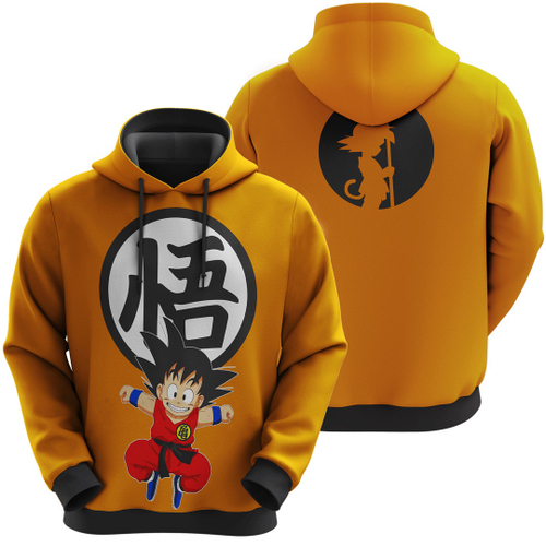 Blusa De Frio Moletom Canguru Com Capuz Desenho Vegeta