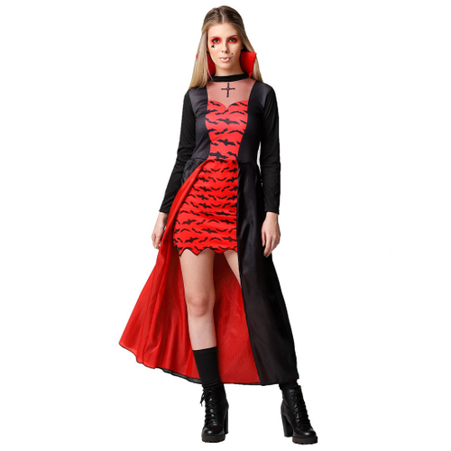 Fantasia Vampira Prata Halloween Infantil Vestido Luxo Capa - 7 Artes BrinQ  Fantasias