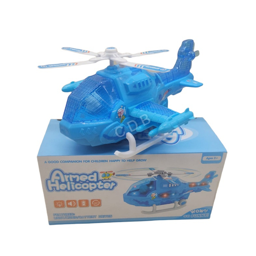 Kit Brinquedo Infantil com Avião e Helicóptero Eletrônicos Bate e