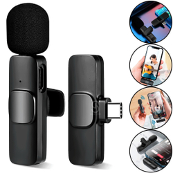 Microfone Lapela 2.4G Sem Fio tipo-c para Entrevistas Aulas Menor preço em Microfone Lapela 2.4G Sem Fio tipo-c para Entrevistas Aulas