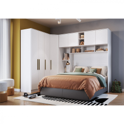 Quarto Modulado Móveis Castro 3 Peças Menor preço em Quarto Modulado Móveis Castro 3 Peças