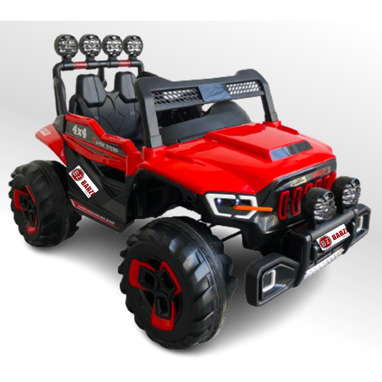 Carro Elétrico Infantil Jipe Power Vermelho 12V com 2 Lugares e