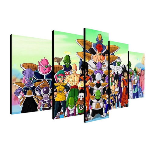 Quadro decorativo Poster Super Sayajins Dragon Ball Anime para sala quarto  no Shoptime