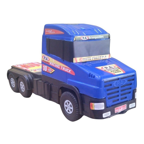 Caminhão Scania Truck Brinquedo Grande Carroceria Madeira 70cm