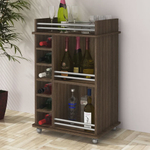 Barzinho Adega 54cm com garrafeiro e 03 prateleiras AD301 djd