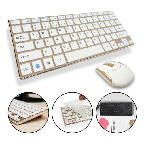 teclado sem fio, botão de troca de modo 2,4 GHz touchpad sem fio ultra mini  fino usb recarregável melhora a velocidade de digitação para x caixa de