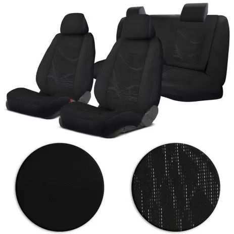 Conjunto De Capas Tecido Grosso Original Para Bancos Automotivos Carro Fiat Palio Weekend