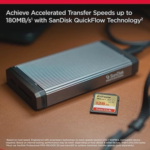 Cartão Sandisk Sdsdxva-128g-gncin Extreme 128gb/180mbs em Promoção ...