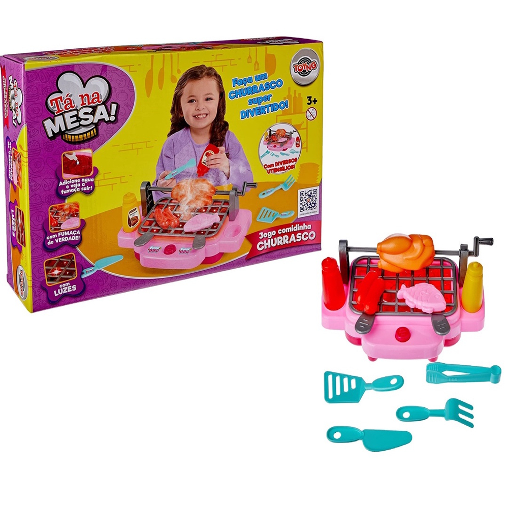 Kit Comidinha Infantil - Tá na Mesa - Churrasco - Toyng