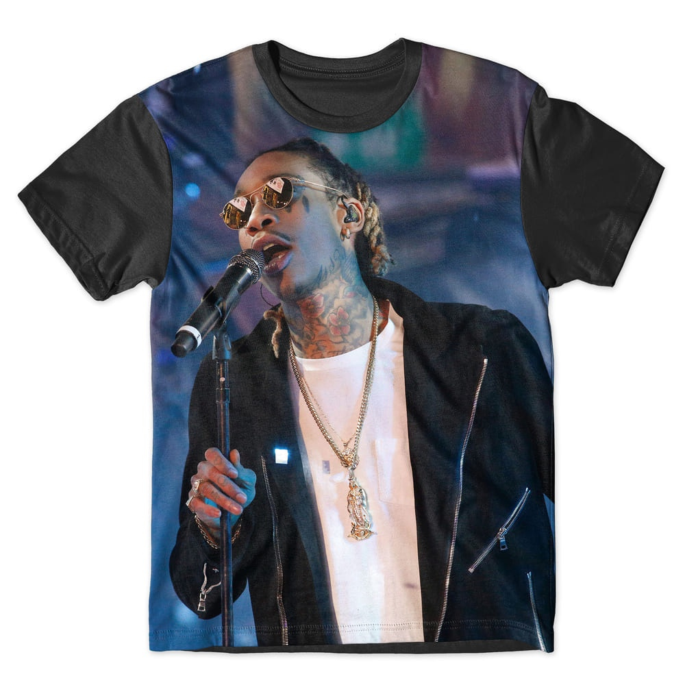 Camiseta As Braba Masculina Wiz Khalifa Show Full Print no Shoptime