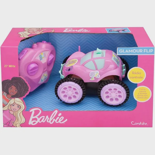 Carrinho De Controle Remoto Barbie Fashion Driver 1834 Candide