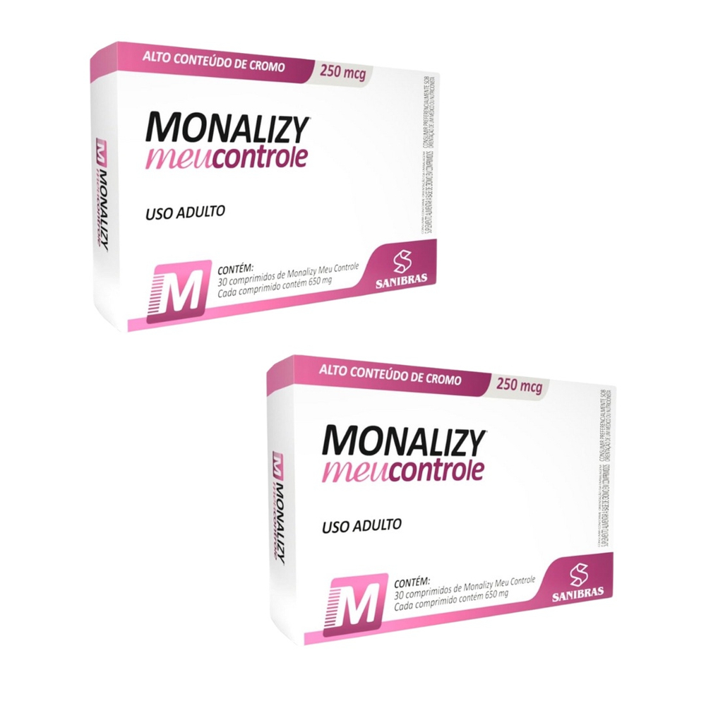 Kit com 2 Monaliz – 650mg 30 Comprimidos Sanibras