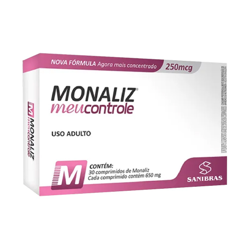 Monaliz 1000mg - 30 Cápsulas - Sanibras Sabor Sem Sabor