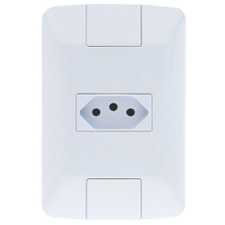 Conjunto Montado Aria 4x2 1 Tomada nbr 14136 10A 250V Tramontina Menor preço em Conjunto Montado Aria 4x2 1 Tomada nbr 14136 10A 250V Tramontina