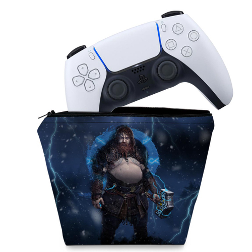 Kit 2 Capa Protetora Controle Ps5 Gamepad Silicone Azul