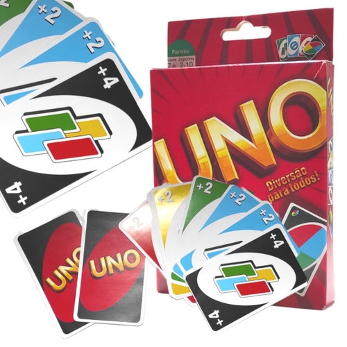 Jogo de Cartas uno Com 112 2 a 10 Jogadores Fácil de Jogar em Promoção na  Americanas