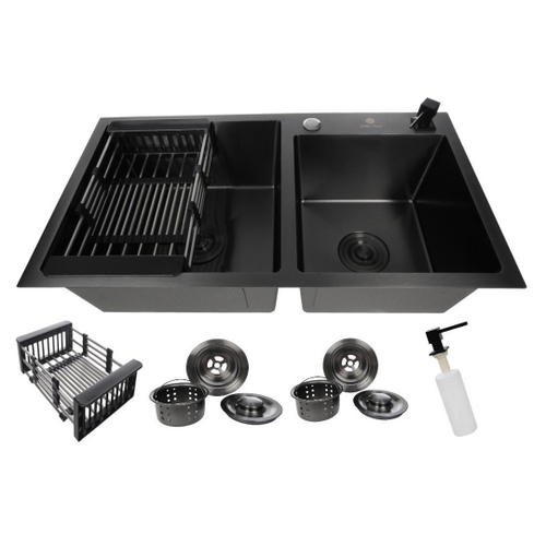 Cuba para Cozinha Retângular Linha Reta Inox 50x40x23cm 1mm