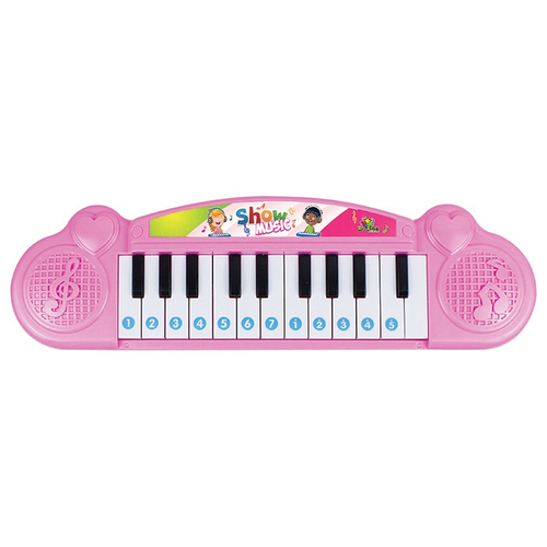 PIANINHO TECLADO INFANTIL MUSICAL BRINQUEDO SONS PARA MENINA PIANO 22 TECLAS  ROSA