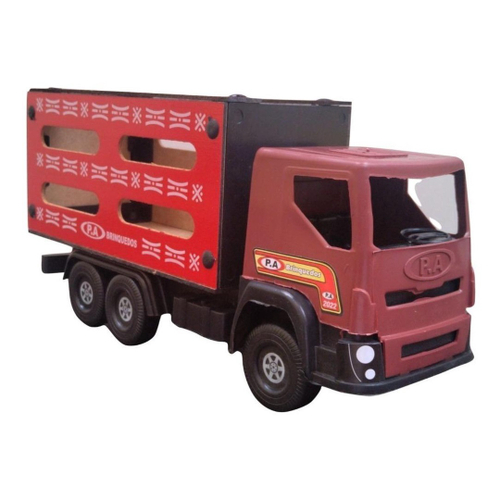 Caminhão Brinquedo Infantil Carga de Madeira Grande Iveco