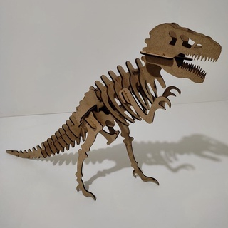 Quebra-Cabeça Tiranossauro Rex 3D Brilha no Escuro 25 Peças