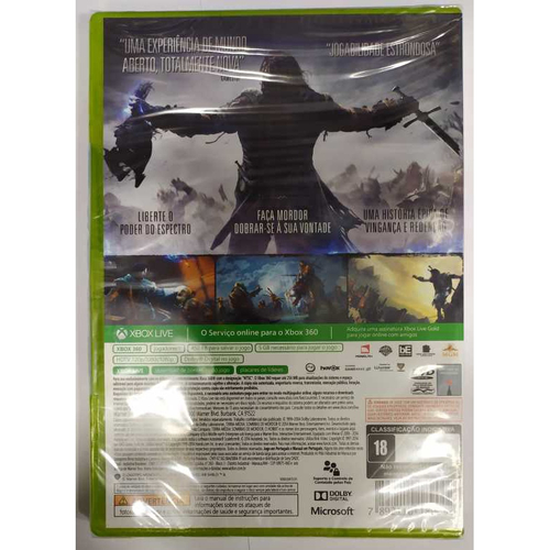 Middle Earth Shadow of Mordor - Xbox 360 em Promoção na Americanas