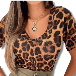 Blusas Femininas Baratas Roupa Feminina Tshirt Onça Fashion Menor preço em Blusas Femininas Baratas Roupa Feminina Tshirt Onça Fashion