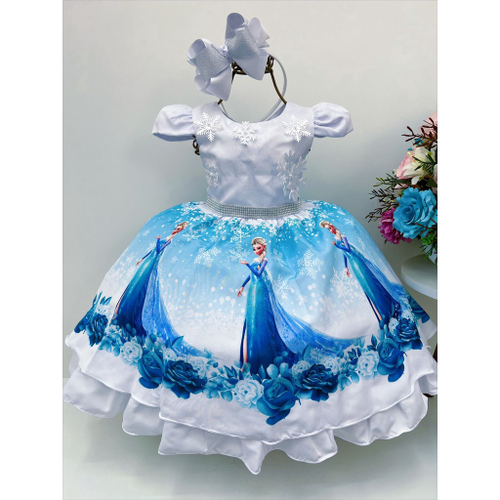 Vestido de Luxo Princesa Elsa - Frozen