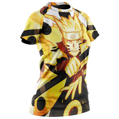 Camisa Baby Look Feminino Anime Naruto Olhos Personagens Desenho