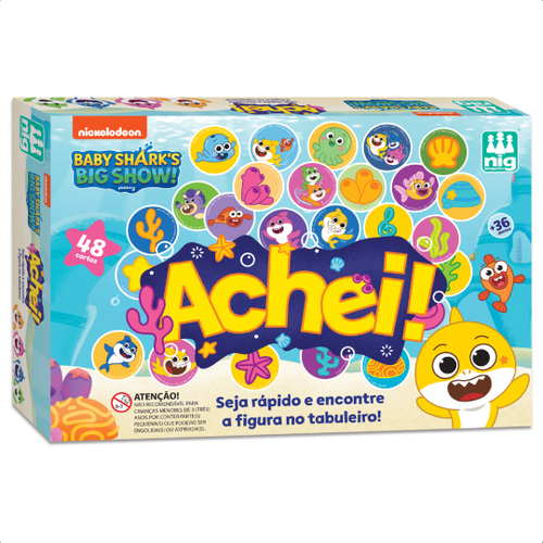 Jogo Tabuleiro Infantil Achei! Brinquedo para 3 Anos 4 Anos 5 Anos