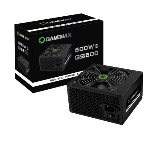 GM500 BLACK - Fonte de Alimentação Gamemax GM500 500W Box 80 Plus Bronze  C/PFC PRETA