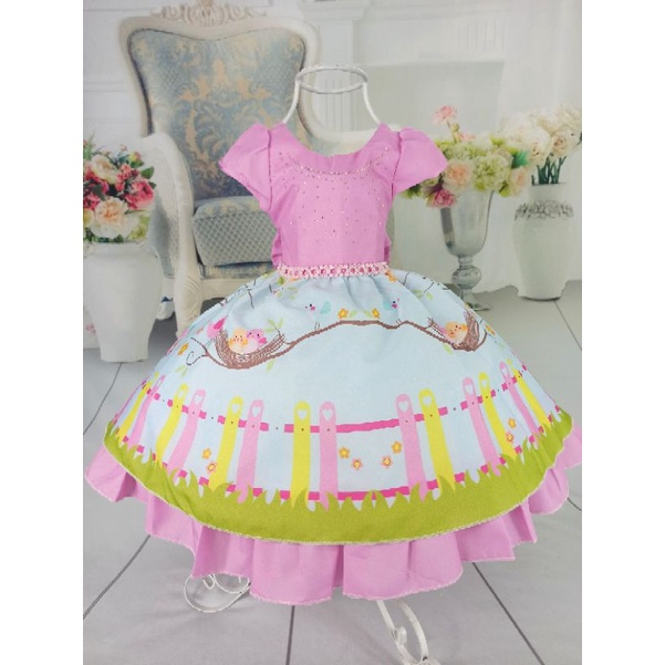 Vestido De Festa Infantil Corujinhas Coruja na Americanas Empresas