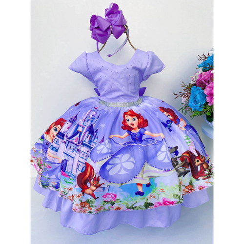 Vestido Fantasia Tutu Princesa Sofia Menina em Promoção na Americanas