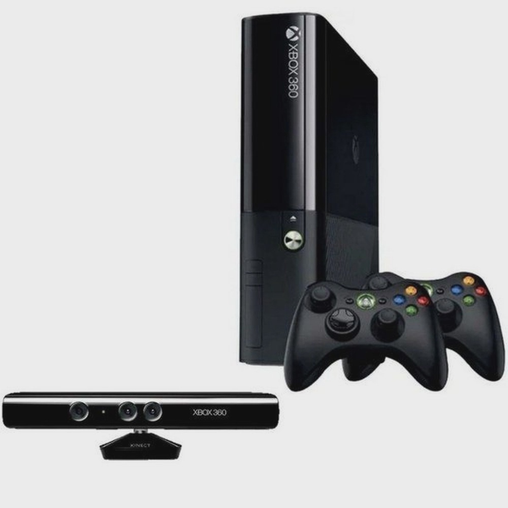 Console Xbox 360 Super Slim 4gb Kinect 2 Controles Em Promoção 7240