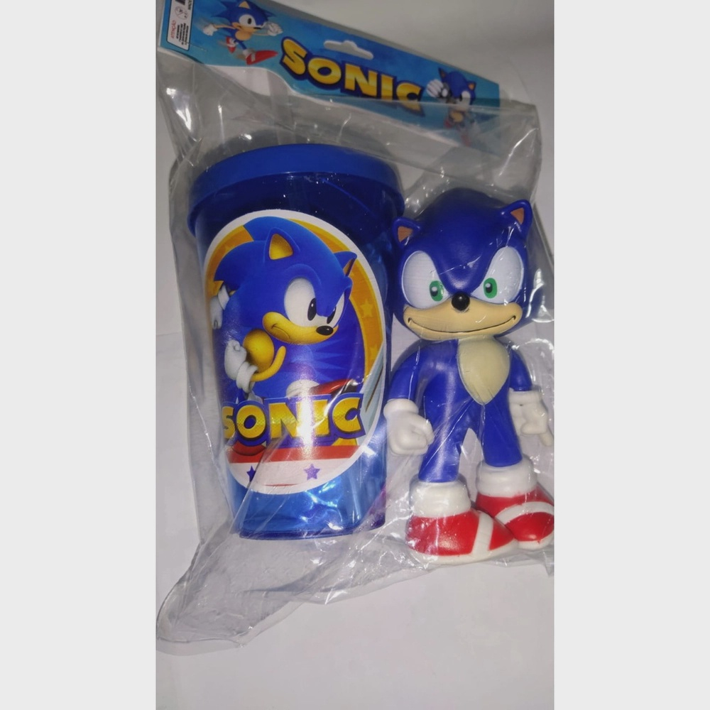 Boneco Sonic Azul Clássico Figure + Caneca Personalizada na Americanas  Empresas