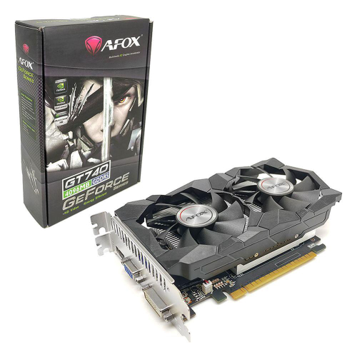 Placa de Vídeo Geforce GT 730 4GB DDR5 Pcyes Single Fan 64 Bits Saída Hdmi,  Dvi