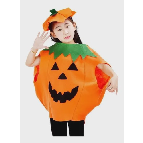 12565 Fantasia Abobora Halloween Infantil - Atacado Contini