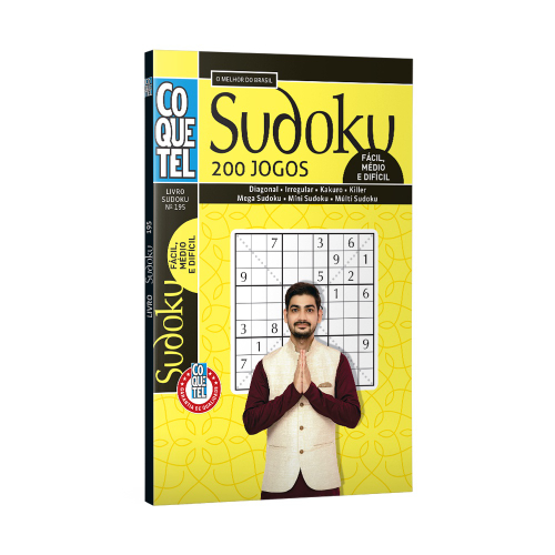 Livro sudoku puzzles100 volume 4 100 jogo de raciocinio logica e