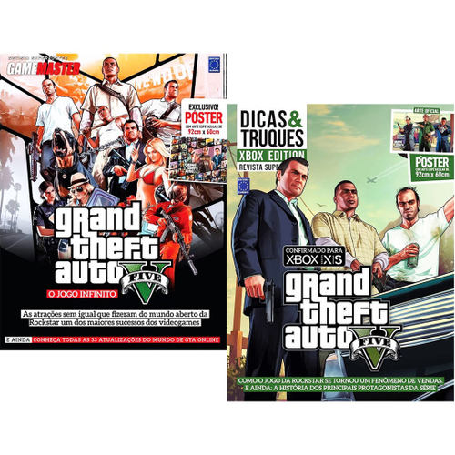 Quadro Decorativo A3 GTA V FIVE, GAMER, games, jogo