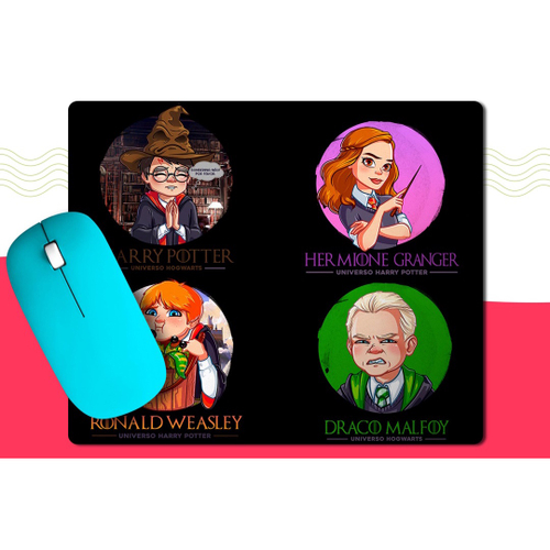 Mouse Pad Jogos Divertidos Vassoura Harry Potter