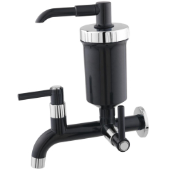 Torneira filtro água ecológico parede bica reta 1060 - preto Menor preço em Torneira filtro água ecológico parede bica reta 1060 - preto