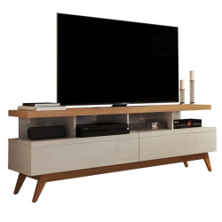 Rack Vivare Wood 1,60m 2 Gavetas Nature/off White é boa?