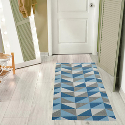 Tapete Passadeira Azul 1,35M X 50Cm Quarto Sala Ou Cozinha é boa?
